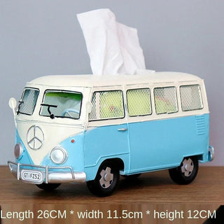 Porta Fazzoletti Materiale Metallo Modello Macchina Diverse Colorazioni Grandi Capacità-INTERIOR DREAM DESIGN