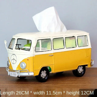 Porta Fazzoletti Materiale Metallo Modello Macchina Diverse Colorazioni Grandi Capacità-INTERIOR DREAM DESIGN