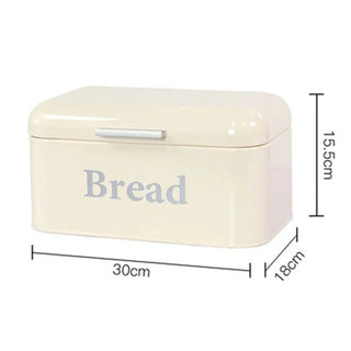 Porta Pane Organizer Ceramica Bianca Cassetta Organizzazione Cucina Casa-INTERIOR DREAM DESIGN
