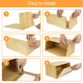 Porta Pare Organizer Legno Marrone Chiaro Montare Autonomamente Arredamento Cucina-INTERIOR DREAM DESIGN