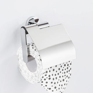 Porta Rotolo Carta Igienica Accessori Bagno Marrone Chiaro Acciaio Inossidabile-INTERIOR DREAM DESIGN