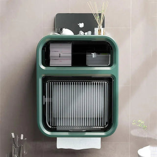 Porta Rotolo Di Colore Verde In Plastica Da Arredo Per Bagno Design Moderno Comodo Carino Bello Plastica Dimensioni - INTERIOR DREAM DESIGN