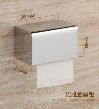 Porta Rotolo Innovativo Acciaio Inossidabile Oro Rosa Nero Argento Bagno Accessori-INTERIOR DREAM DESIGN