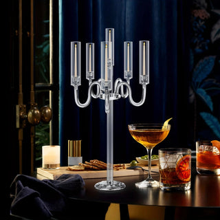 Portacandele Colore Trasparente Acrilico Arredamento Casa Acrilico-INTERIOR DREAM DESIGN