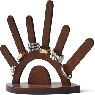 Portagioie Anelli Legno Decorativo Arredamento Camera Da Letto Resistente Elegante-INTERIOR DREAM DESIGN