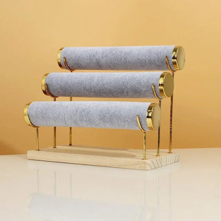 Portagioie Comodo Efficace Capiente Orologi Bracciali Ampio Diverse Colorazioni Velluto Decorazioni Casa-INTERIOR DREAM DESIGN