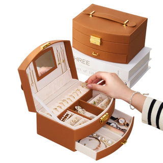 Portagioie Per Camere Da Letto In Diversi Colori Con Cassetti Sportelli Dimensioni In Eco Pelle-INTERIOR DREAM DESIGN