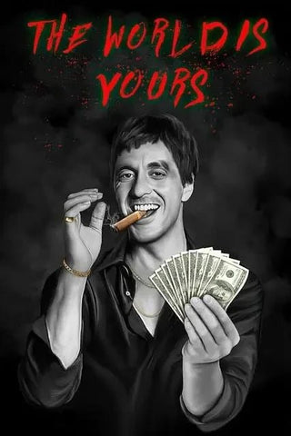 Poster Decorativo Parete Camera Letto Animato Design Scarface Il Padrino Narcos Accessori Casa Arredamento - INTERIOR DREAM DESIGN