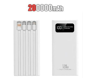 Power Bank 50000 mAh Powerbank Ricarica Rapida Portatile Batteria 4 Fili Display Digitale - INTERIOR DREAM DESIGN