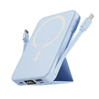 Power Bank Supporto Magnetico Wireless 10000 mAh Cavo USB Portatile Batteria Ricarica Rapida-INTERIOR DREAM DESIGN