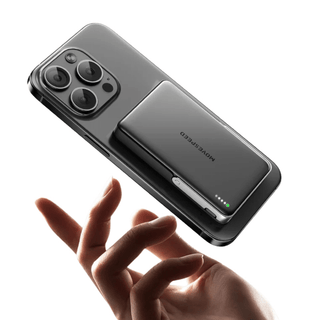 Powerbank Portatile Grigio Utile Comodo Sottile Adiacente Cellulare Elettronica Casa-INTERIOR DREAM DESIGN