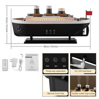 Profumatore Ambiente Vapore Deodorante Ambienti Capacità 250ml Controllo Remoto Diverse Modalità-INTERIOR DREAM DESIGN