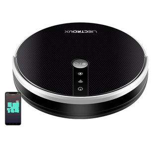 Robot Pulizia Casa Colore Nero Controllo APP Wifi Capacità 350ml-INTERIOR DREAM DESIGN