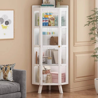 Scaffale Materiale Legno Design Creativo Grandi Capacità Scaffale Porta Oggetti Arredo Salotto-INTERIOR DREAM DESIGN