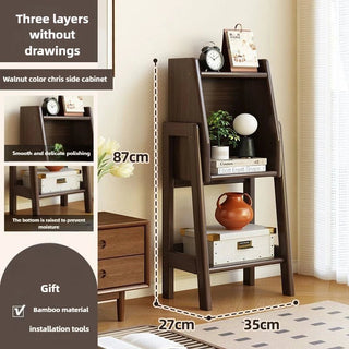 Scaffale Materiale Legno Dimensioni Diverse Scaffale Porta Oggetti Arredo Salotto Resistente-INTERIOR DREAM DESIGN