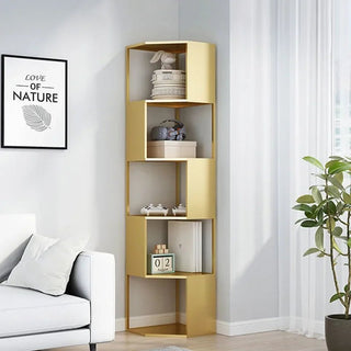 Scaffale Materiale Metallo 5 Ripiani Diverse Colorazioni Resistente Porta Oggetti Decorazione Elegante-INTERIOR DREAM DESIGN