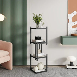 Scaffale Materiale Metallo Diverse Colorazioni Arredo Salotto Porta Oggetti Resistente Elegante-INTERIOR DREAM DESIGN