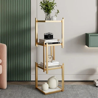 Scaffale Materiale Metallo Diverse Colorazioni Arredo Salotto Porta Oggetti Resistente Elegante-INTERIOR DREAM DESIGN