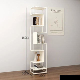 Scaffale Materiale Metallo Diverse Colorazioni Dimensioni Resistente Porta Oggetti Arredo Salotto-INTERIOR DREAM DESIGN