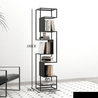 Scaffale Materiale Metallo Diverse Colorazioni Dimensioni Resistente Porta Oggetti Arredo Salotto-INTERIOR DREAM DESIGN