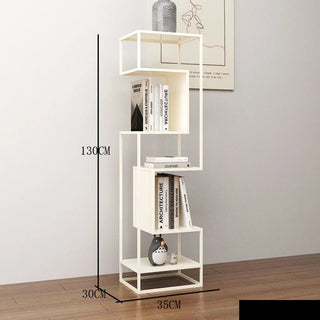 Scaffale Materiale Metallo Diverse Colorazioni Dimensioni Resistente Porta Oggetti Arredo Salotto-INTERIOR DREAM DESIGN