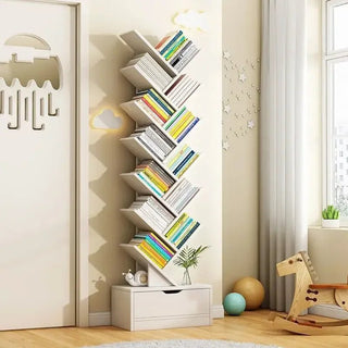 Scaffale Mobile Da Terra Materiale Legno Diverse Colorazioni Scaffale Porta Oggetti Decorazione Casa-INTERIOR DREAM DESIGN