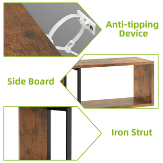 Scaffale Porta Oggetti Materiale Legno Resistente Decorazione Salotto Arredo Casa Design Creativo-INTERIOR DREAM DESIGN