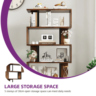 Scaffale Porta Oggetti Materiale Legno Resistente Decorazione Salotto Arredo Casa Design Creativo-INTERIOR DREAM DESIGN