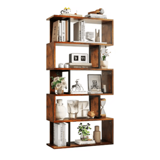 Scaffale Porta Oggetti Materiale Legno Resistente Decorazione Salotto Arredo Casa Design Creativo-INTERIOR DREAM DESIGN