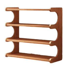 Scaffale Tazze Cucina Marrone Legno Organizzazione Casa Stoviglie-INTERIOR DREAM DESIGN