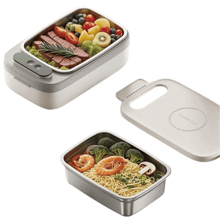 Scalda Pranzo Scaldavivande Elettrico Casa Cucina Elettrodomestici Diverse Funzioni Acciaio-INTERIOR DREAM DESIGN