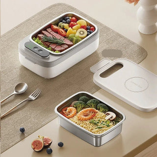 Scalda Pranzo Scaldavivande Elettrico Casa Cucina Elettrodomestici Diverse Funzioni Acciaio-INTERIOR DREAM DESIGN