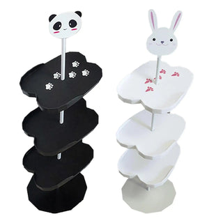 Scarpiera Da Camera Da Letto Adatta A Bambini Per Scarpe Due Colori Bianco Nero Panda Coniglio Decorazione Casa-INTERIOR DREAM DESIGN