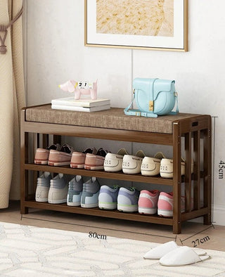 Scarpiera Materiale Legno Diverse Dimensioni Scarpiera Modello Sgabello Decorazione Ingresso Casa-INTERIOR DREAM DESIGN