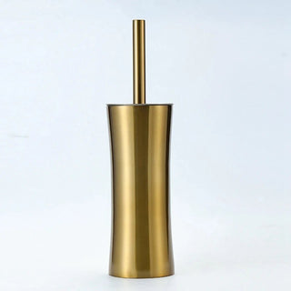 Scopino WC Spazzola Bagno Oro Acciaio Inossidabile Pavimento Design Elegante-INTERIOR DREAM DESIGN