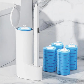 Scopino WC Testine Ricambiabili Usa E Getta Imbevute Detersivo Colore Bianco Innovative Testine 3 Strati Pulizia Profonda Ricariche - INTERIOR DREAM DESIGN