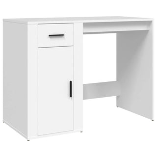 Scrivania Ufficio Colore Bianco Materiale Legno Semplice Resistente Cassetti Piano Lavoro Comoda Arredamento - INTERIOR DREAM DESIGN