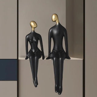 Scultura Coppia Statua Decorative Accessori Decorazione Casa Materiale Resina-INTERIOR DREAM DESIGN