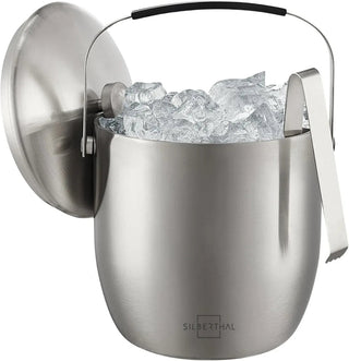 Secchiello Ghiaccio Materiale Acciaio Grandi Capacità Resistente Portatile Manico Porta Ghiaccio-INTERIOR DREAM DESIGN