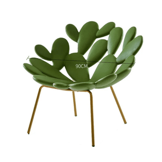 Sedia Design Moderno Modello Cactus Decorazione Salotto Verde Nero Bianco Decorazione Casa - INTERIOR DREAM DESIGN