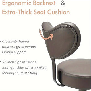 Sedia Ergonomica Ufficio Diversi Colori Pelle Sintetica Metallo Regolabile Ruote Girevoli 360° Carico Massimo 100kg - INTERIOR DREAM DESIGN