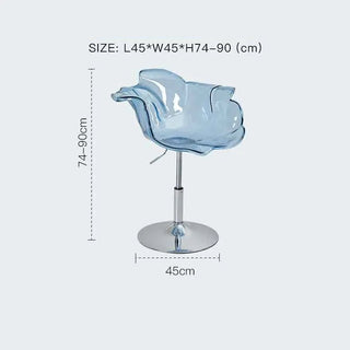 Sedia Materiale Plastica Con Metallo Diverse Colorazioni Modello Fiore Design Moderno Arredo Casa-INTERIOR DREAM DESIGN