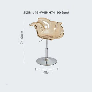 Sedia Materiale Plastica Con Metallo Diverse Colorazioni Modello Fiore Design Moderno Arredo Casa-INTERIOR DREAM DESIGN