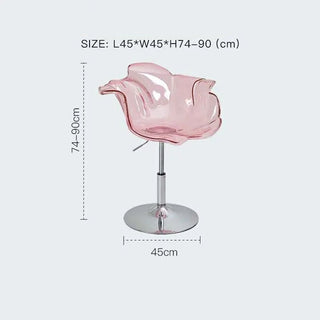 Sedia Materiale Plastica Con Metallo Diverse Colorazioni Modello Fiore Design Moderno Arredo Casa-INTERIOR DREAM DESIGN