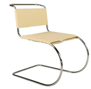 Sedia Metallo Pelle Diversi Colori Elegante Design Moderno Casa Arredamento-INTERIOR DREAM DESIGN