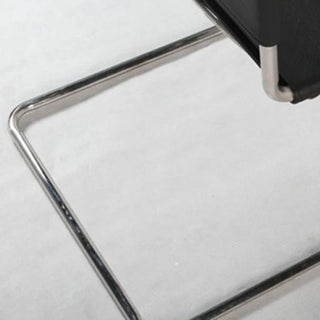 Sedia Metallo Pelle Diversi Colori Elegante Design Moderno Casa Arredamento-INTERIOR DREAM DESIGN