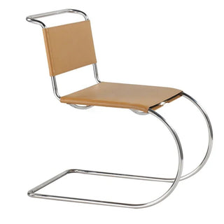 Sedia Metallo Pelle Diversi Colori Elegante Design Moderno Casa Arredamento-INTERIOR DREAM DESIGN