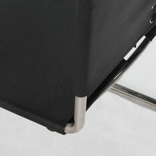 Sedia Metallo Pelle Diversi Colori Elegante Design Moderno Casa Arredamento-INTERIOR DREAM DESIGN