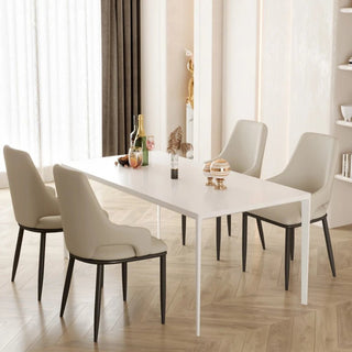 Sedia Moderna Diversi Colori Foderata Ecopelle Imbottitura Comoda Arredamento Casa Cucina Salotto-INTERIOR DREAM DESIGN