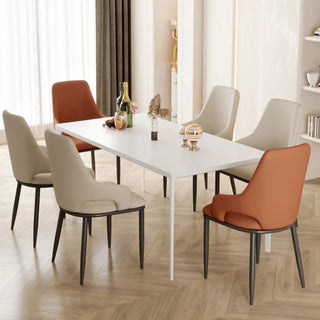 Sedia Moderna Diversi Colori Foderata Ecopelle Imbottitura Comoda Arredamento Casa Cucina Salotto-INTERIOR DREAM DESIGN